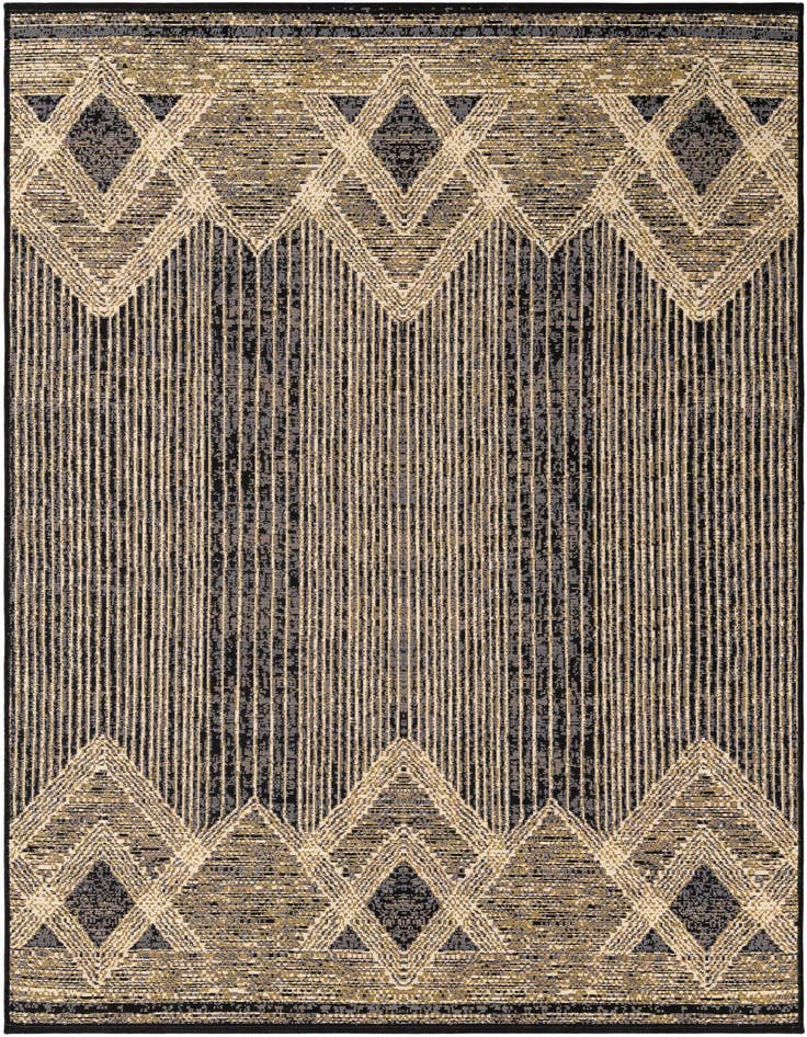 Detail image of 5' x 8' Easy-Clean Modern Indoor / Outdoor Rug