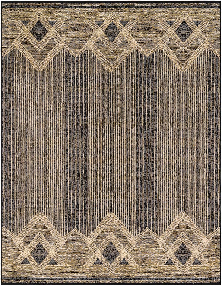 Detail image of 6' x 9' Easy-Clean Modern Indoor / Outdoor Rug