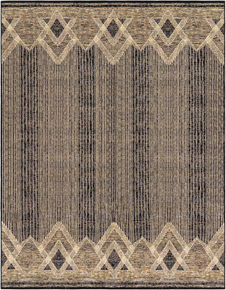 Detail image of 7' 10 x 10' Easy-Clean Modern Indoor / Outdoor Rug