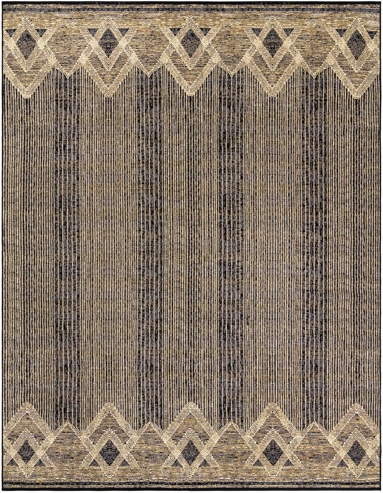 9' x 12' Easy-Clean Modern Indoor / Outdoor Rug