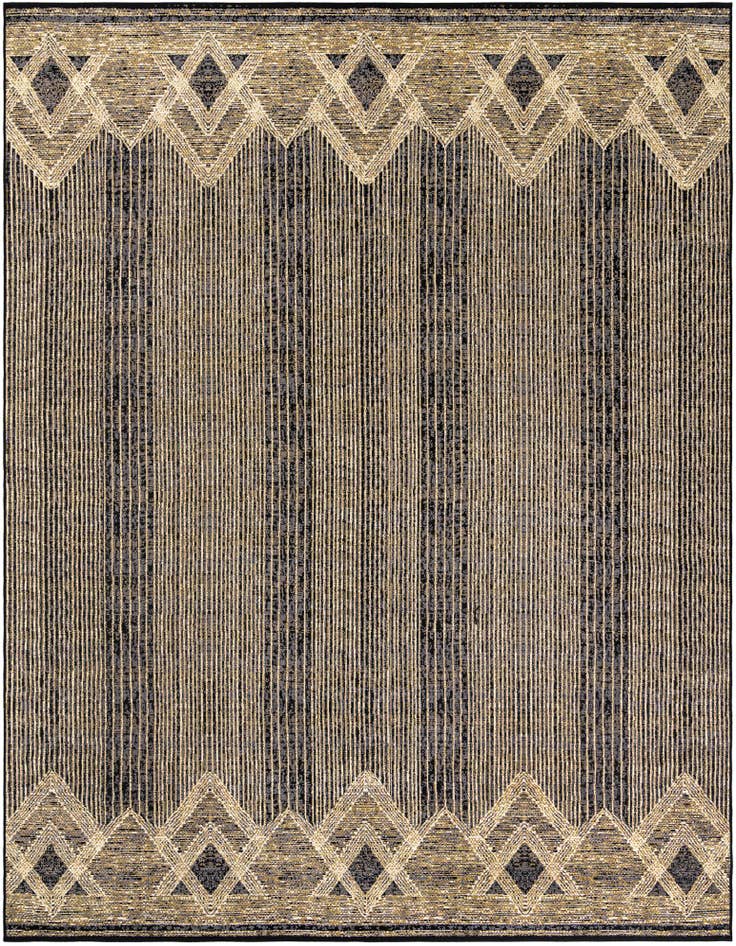 Detail image of 9' x 12' Easy-Clean Modern Indoor / Outdoor Rug