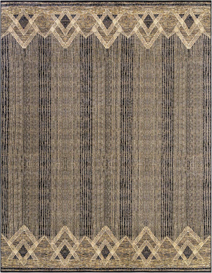Detail image of 10' x 13' Easy-Clean Modern Indoor / Outdoor Rug