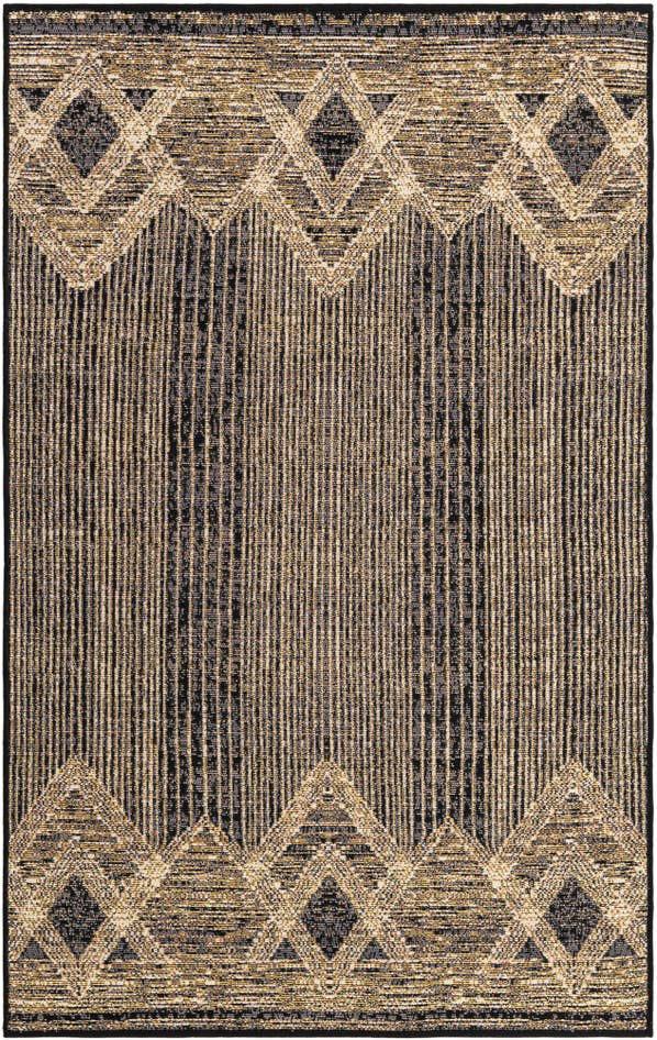 Detail image of 3' 3 x 5' 3 Easy-Clean Modern Indoor / Outdoor Rug