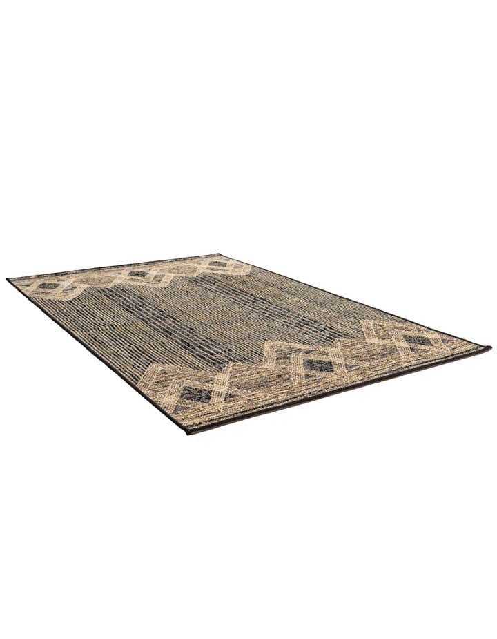 3' 3 x 5' 3 Easy-Clean Modern Indoor / Outdoor Rug