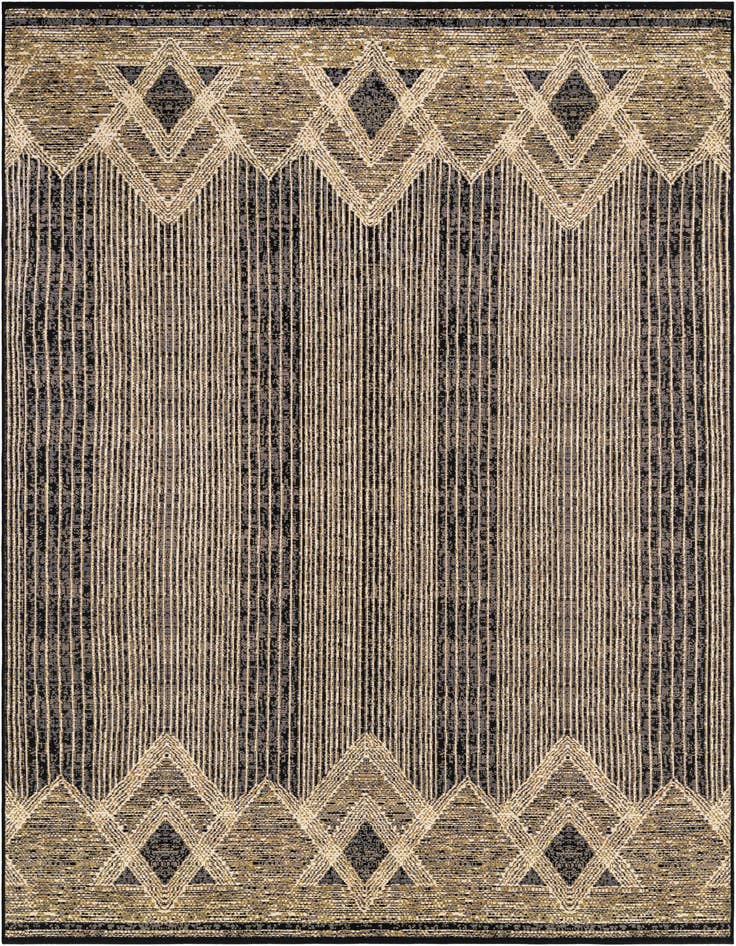 Detail image of 7' x 10' Easy-Clean Modern Indoor / Outdoor Rug