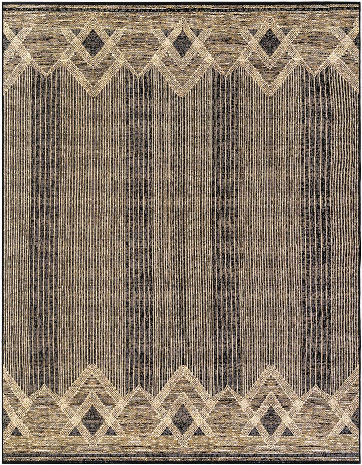 Detail image of 7' 10 x 11' Easy-Clean Modern Indoor / Outdoor Rug