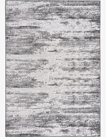 Charcoal Easy-Clean Modern Indoor / Outdoor Rug