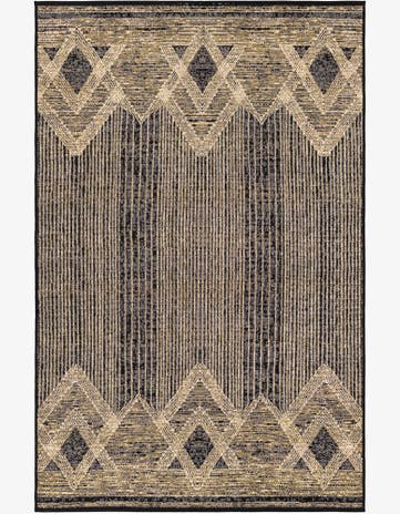 Charcoal Easy-Clean Modern Indoor / Outdoor Rug