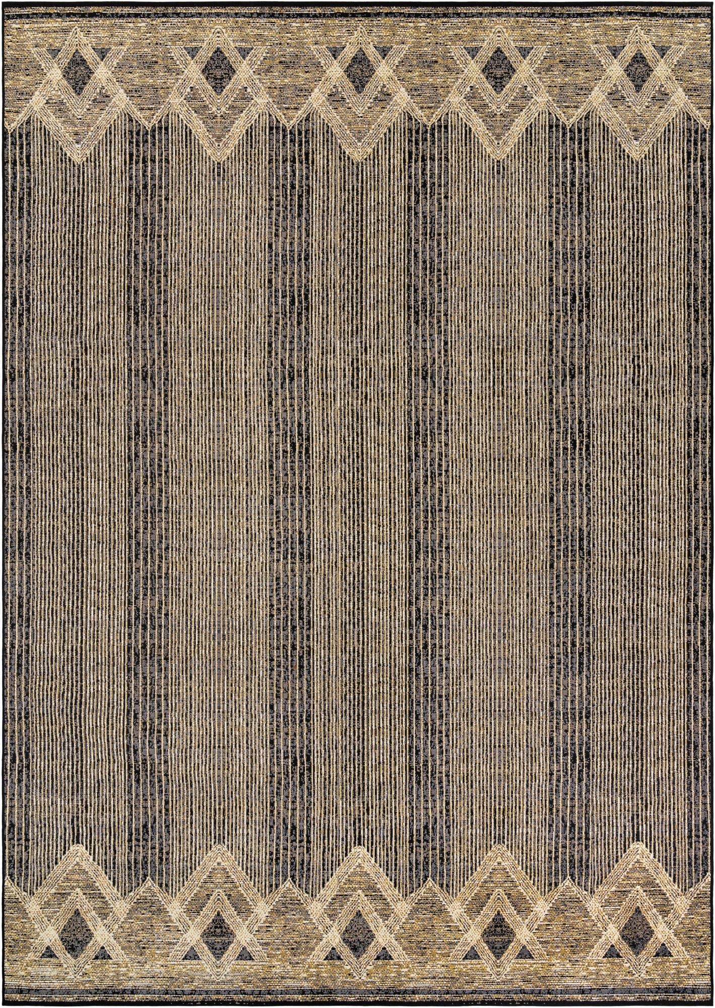 10' x 14'  Washable Modern Indoor / Outdoor Rug