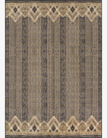 Charcoal Easy-Clean Modern Indoor / Outdoor Rug