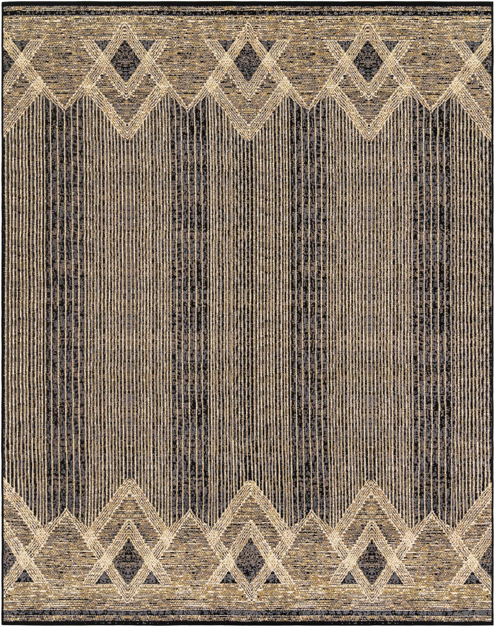 7' 10 x 10'  Washable Modern Indoor / Outdoor Rug