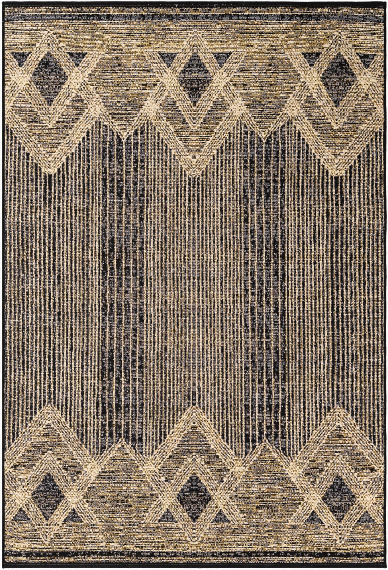 5' x 8'  Washable Modern Indoor / Outdoor Rug