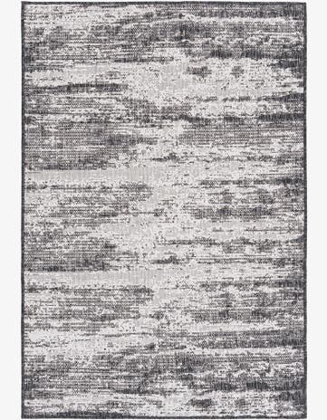 Charcoal Easy-Clean Modern Indoor / Outdoor Rug