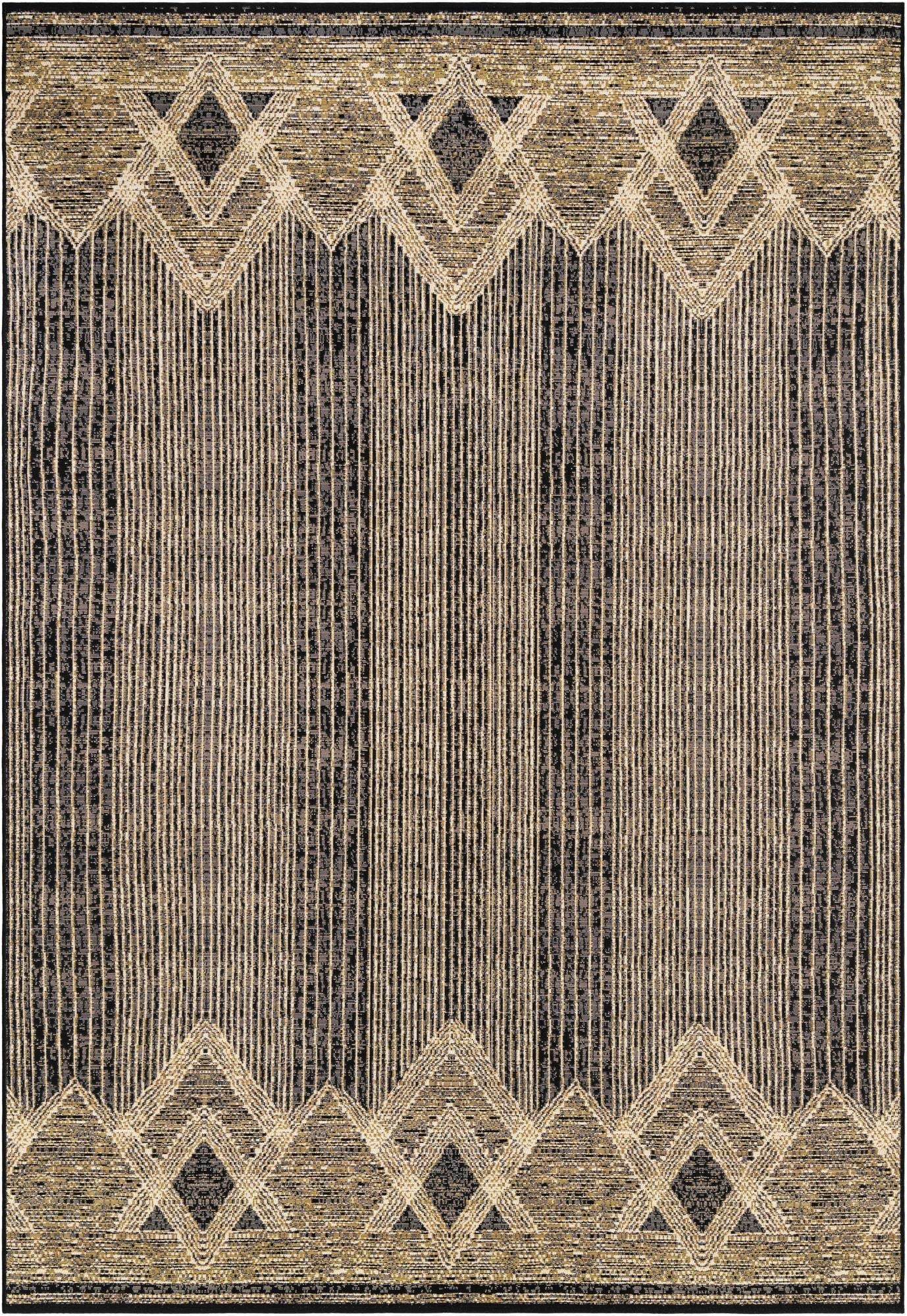 7' x 10'  Washable Modern Indoor / Outdoor Rug