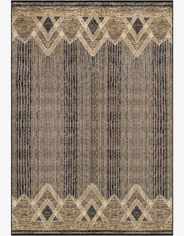 Charcoal Easy-Clean Modern Indoor / Outdoor Rug