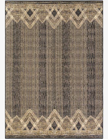 Charcoal Easy-Clean Modern Indoor / Outdoor Rug