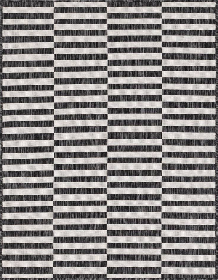 Detail image of 4' x 6' Easy-Clean Ribbon Indoor / Outdoor Rug