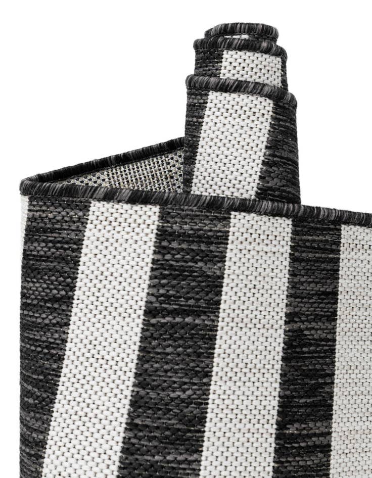 Detail image of 4' x 6'  Washable Striped Indoor / Outdoor Rug