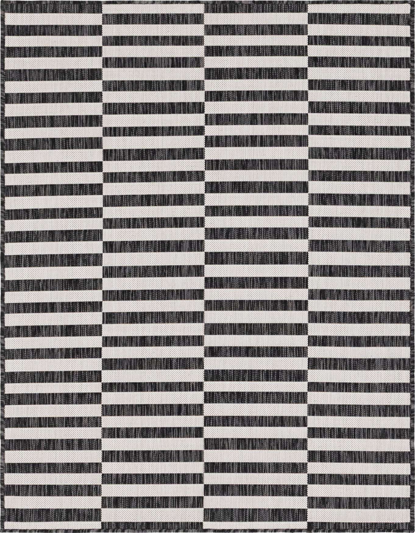 4' x 6' Easy-Clean Striped Indoor / Outdoor Rug