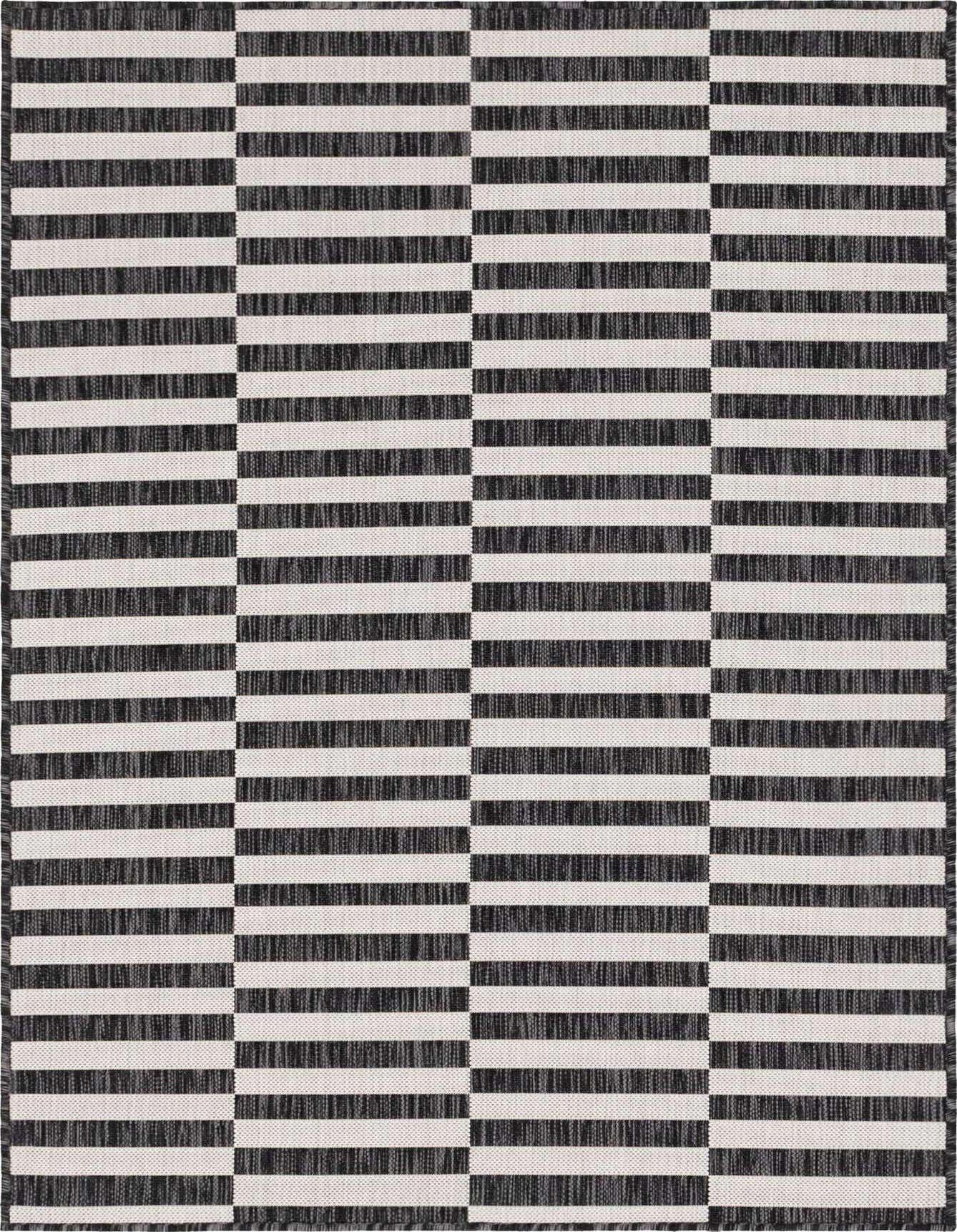 2' x 3' Easy-Clean Striped Indoor / Outdoor Rug