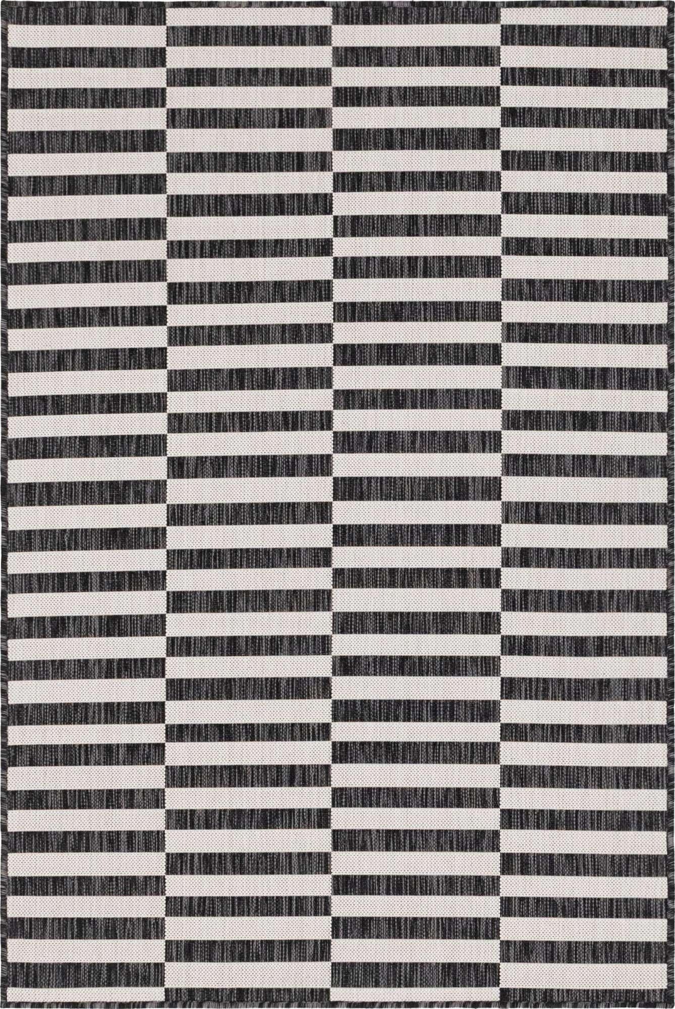 2' x 3'  Washable Striped Indoor / Outdoor Rug