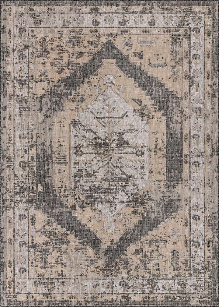 10' x 14' Easy-Clean Traditional Indoor / Outdoor Rug