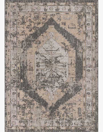10' x 14' Easy-Clean Traditional Indoor / Outdoor Rug
