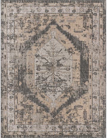 10' x 13' Easy-Clean Traditional Indoor / Outdoor Rug