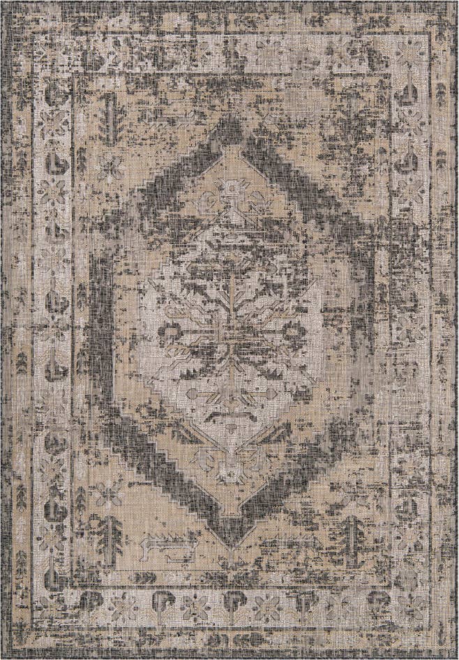 Detail image of 7' x 10' Easy-Clean Traditional Indoor / Outdoor Rug