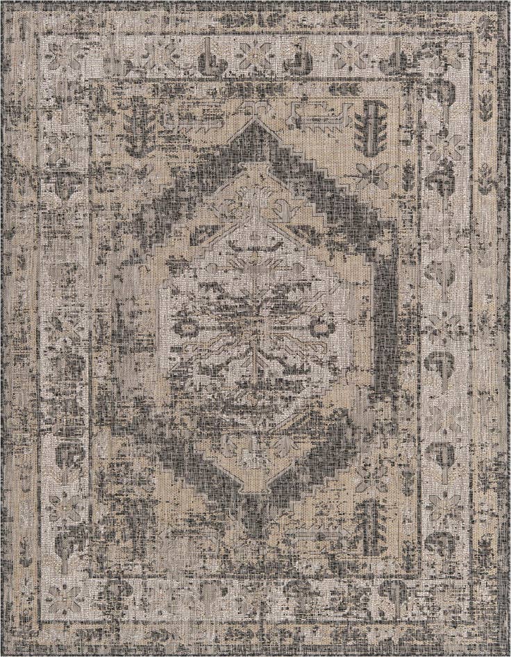 Detail image of 6' x 9' Easy-Clean Traditional Indoor / Outdoor Rug