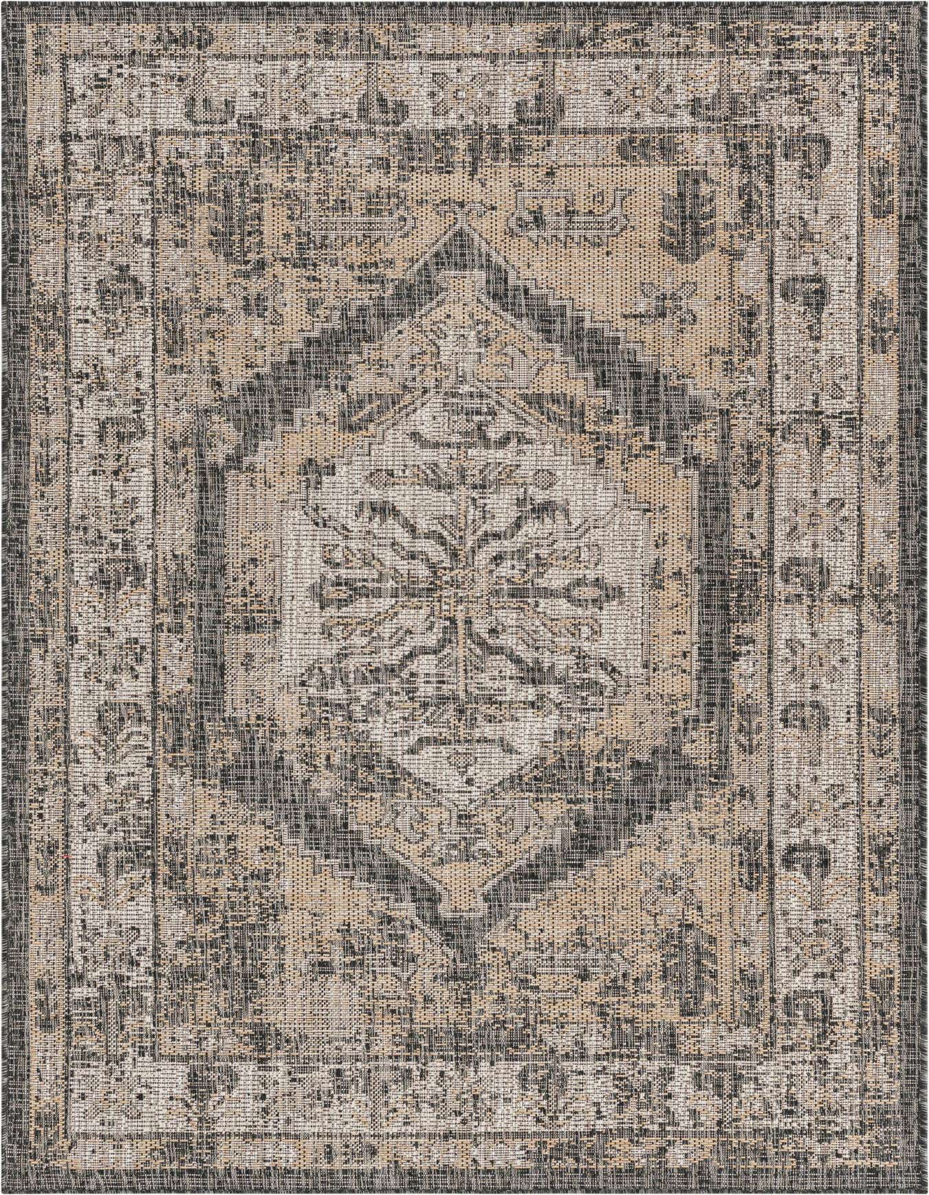 4' x 6' Easy-Clean Traditional Indoor / Outdoor Rug