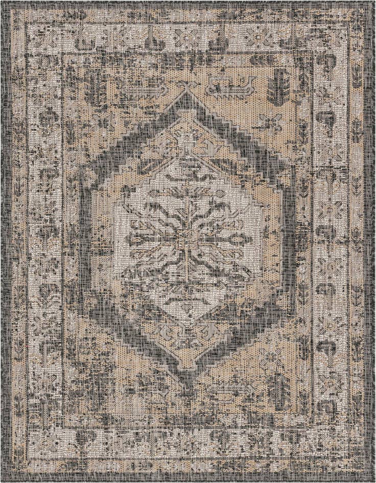 Detail image of 4' x 6' Easy-Clean Traditional Indoor / Outdoor Rug