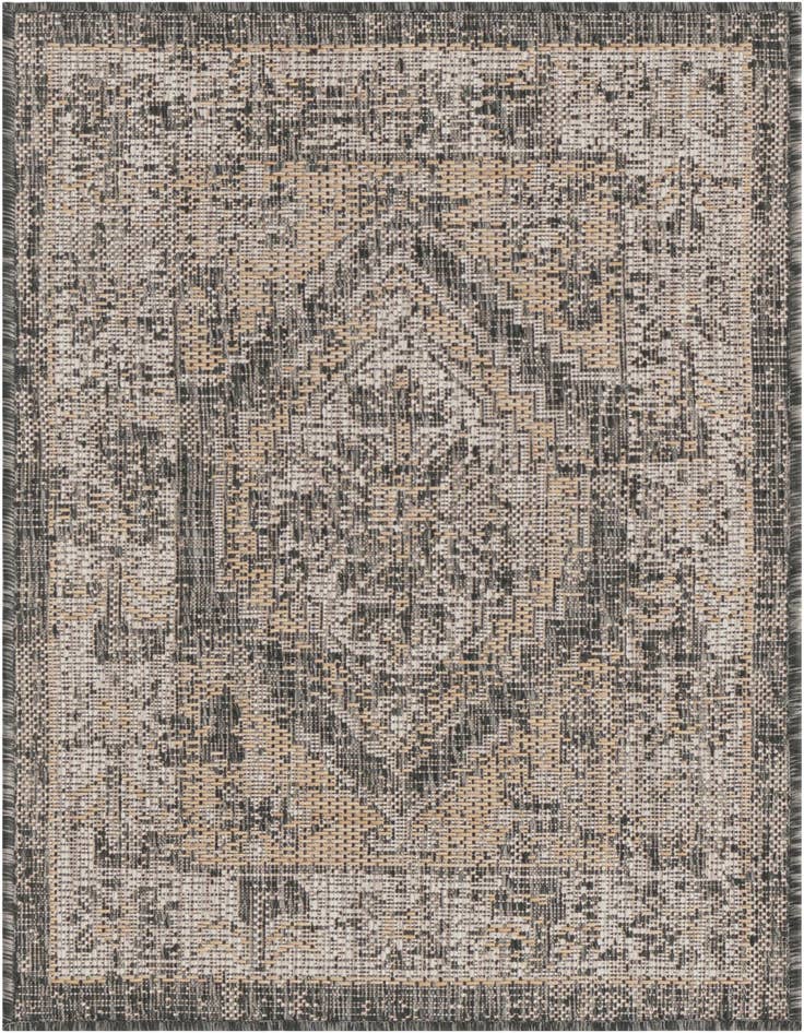 Detail image of 2' x 3' Easy-Clean Traditional Indoor / Outdoor Rug