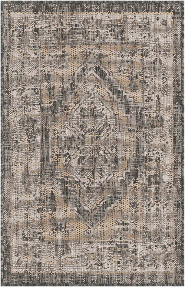 Detail image of 2' x 3' Easy-Clean Traditional Indoor / Outdoor Rug