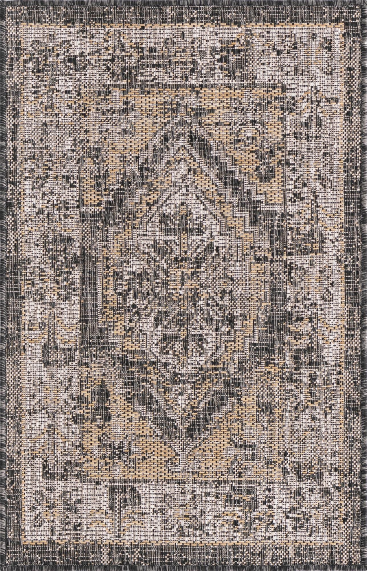 Primary image 2' x 3'  Washable Traditional Indoor / Outdoor Rug