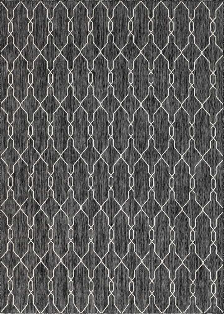 9' x 12' Easy-Clean Trellis Indoor / Outdoor Rug