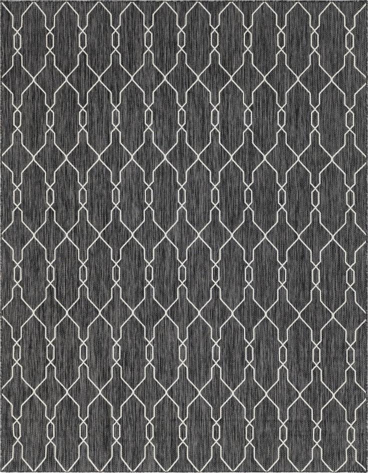 Detail image of 9' x 12' Easy-Clean Trellis Indoor / Outdoor Rug