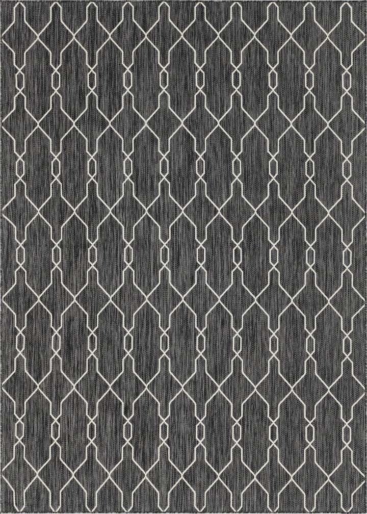 7' 10 x 11' Easy-Clean Trellis Indoor / Outdoor Rug