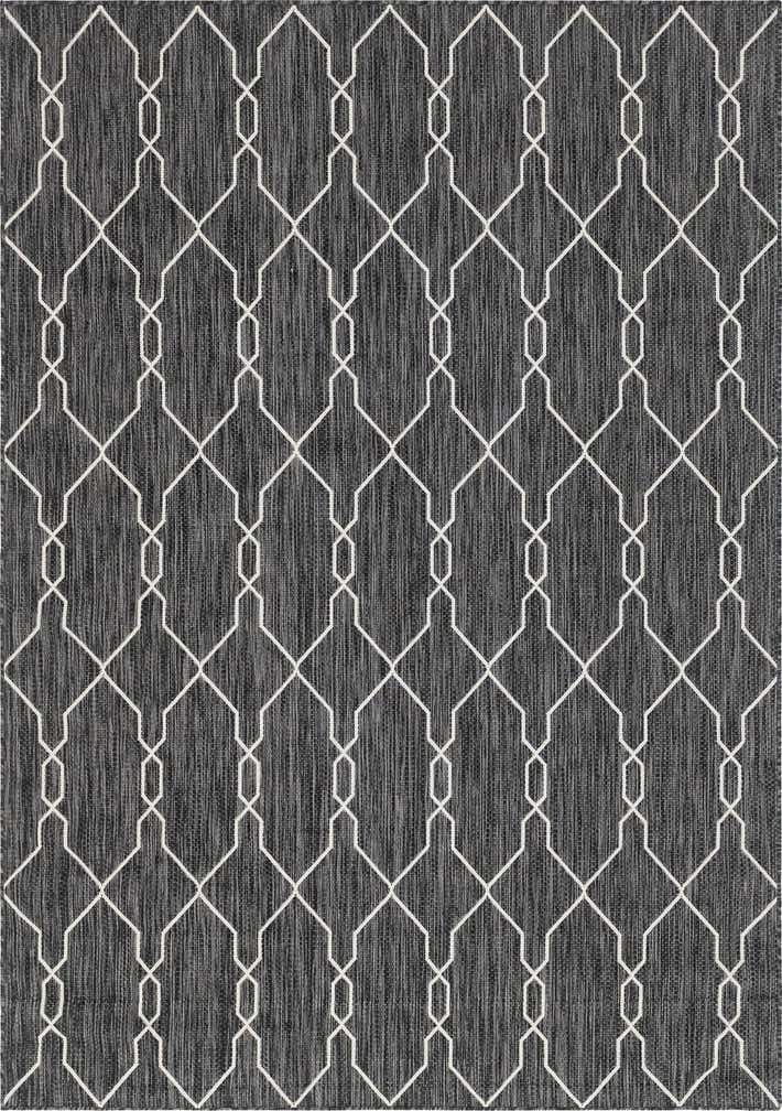 7' x 10' Easy-Clean Trellis Indoor / Outdoor Rug