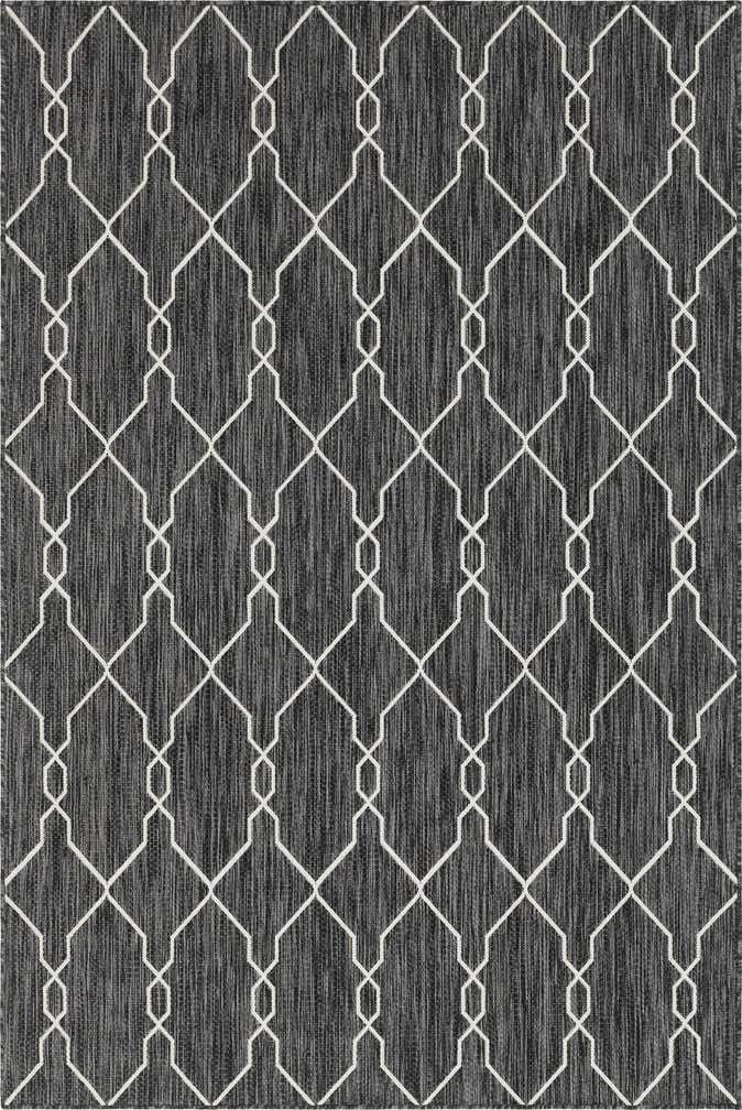 6' x 9' Easy-Clean Trellis Indoor / Outdoor Rug