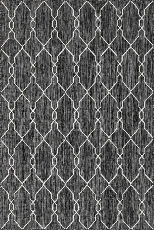 Detail image of 6' x 9' Easy-Clean Trellis Indoor / Outdoor Rug