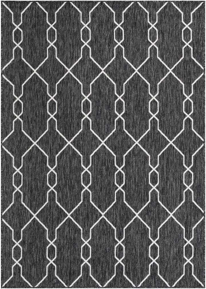 5' 3 x 8' Easy-Clean Trellis Indoor / Outdoor Rug