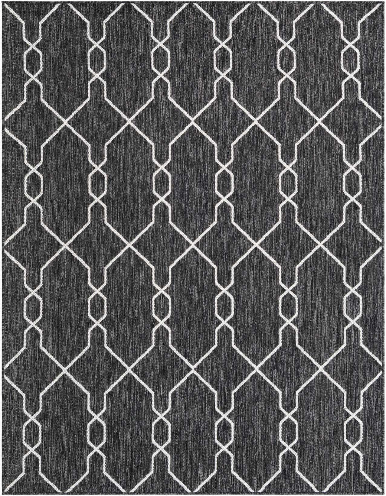 5' 3 x 8' Easy-Clean Trellis Indoor / Outdoor Rug
