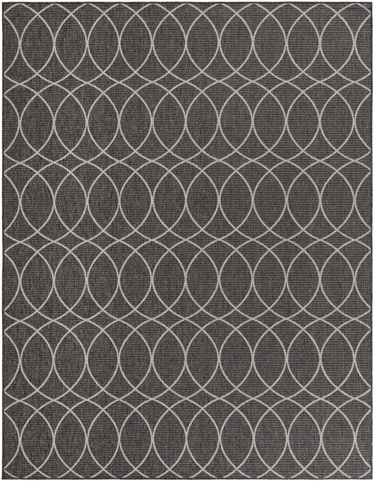 Detail image of 7' 10 x 11' Easy-Clean Trellis Indoor / Outdoor Rug