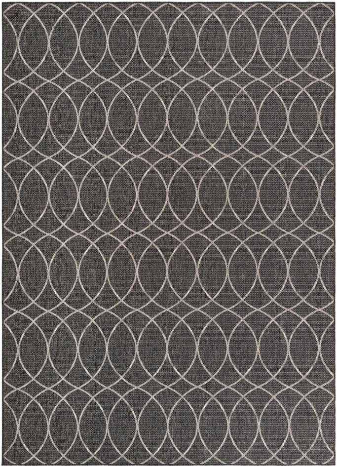 Detail image of 7' 10 x 11' Easy-Clean Trellis Indoor / Outdoor Rug