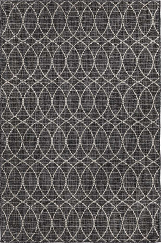 5' 3 x 8' Easy-Clean Trellis Indoor / Outdoor Rug