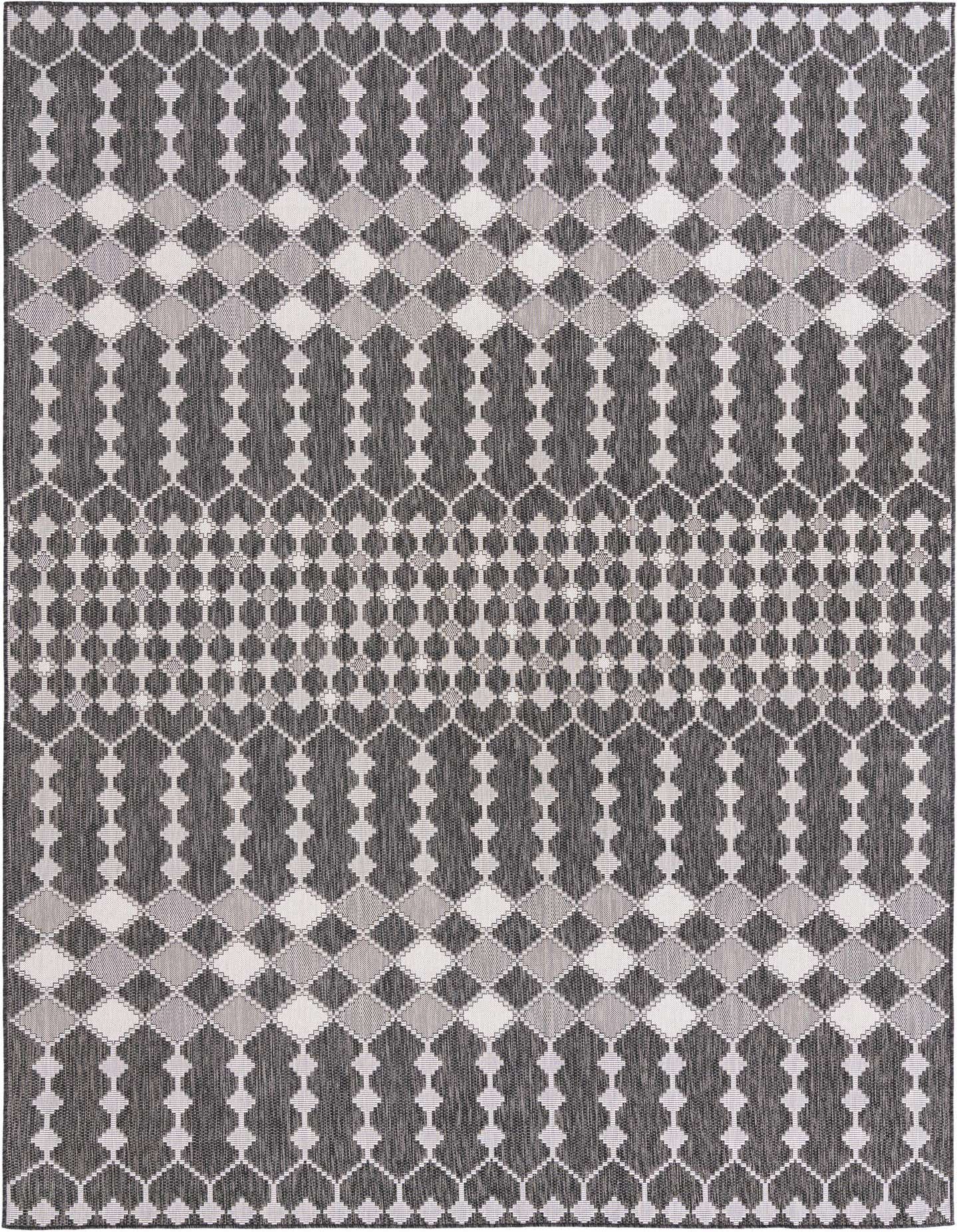 10' x 14' Easy-Clean Trellis Indoor / Outdoor Rug