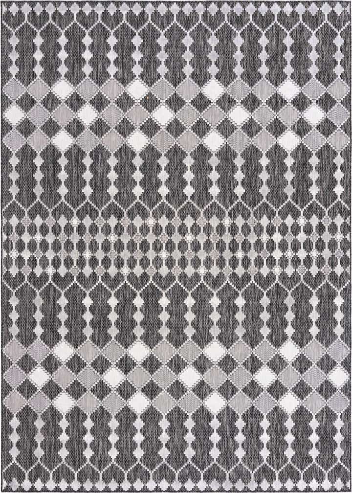 9' x 12' Easy-Clean Trellis Indoor / Outdoor Rug