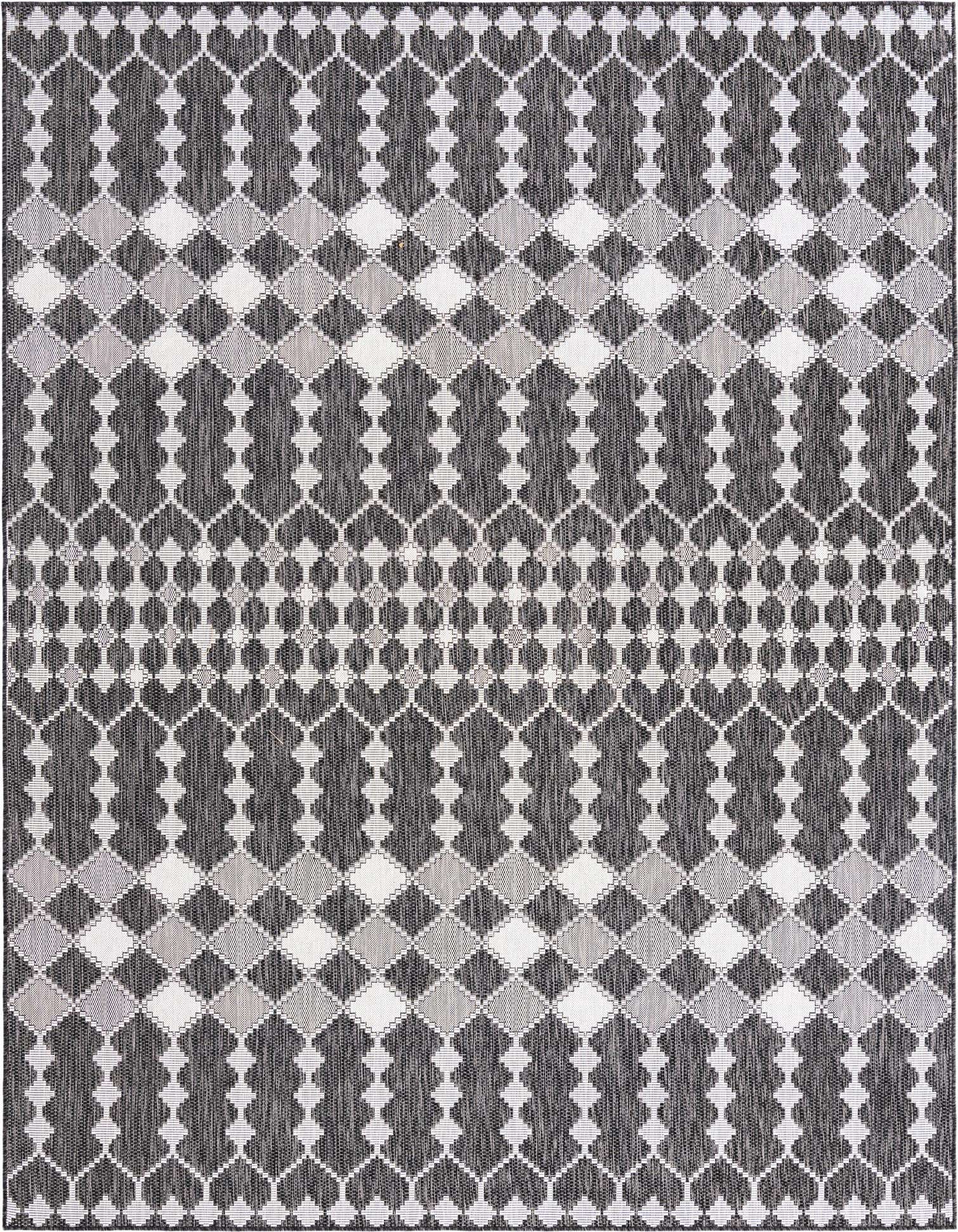 9' x 12' Easy-Clean Trellis Indoor / Outdoor Rug