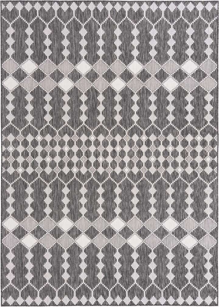 7' 10 x 11' Easy-Clean Trellis Indoor / Outdoor Rug